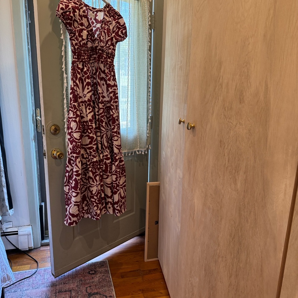 SAYLOR Burgundy Floral Maxi Dress - Picture 6 of 7